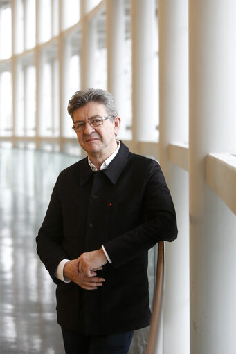 Fotó 1: Jean Luc MELENCHON in the European Parliament in Strasbourg