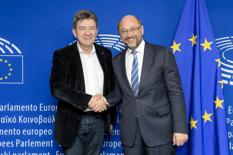 Fotografie 1: Martin SCHULZ - EP President meets with Jean-Luc MELENCHON