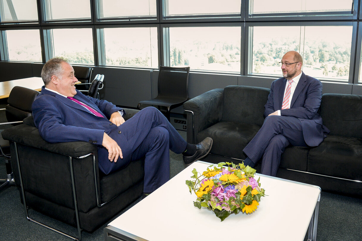 Martin SCHULZ - EP President meets with Richard HOWITT