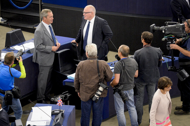 Fotografie 46: State of the Union 2016 - Statement by the President of the Commission - Plenary session week 37 at the EP in Strasbourg