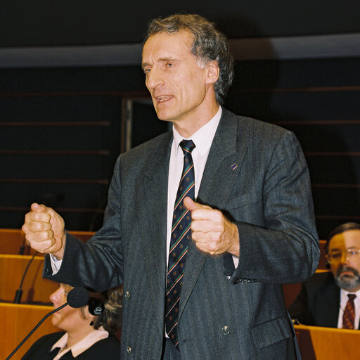 Plenary session at the European Parliament  in Brussels