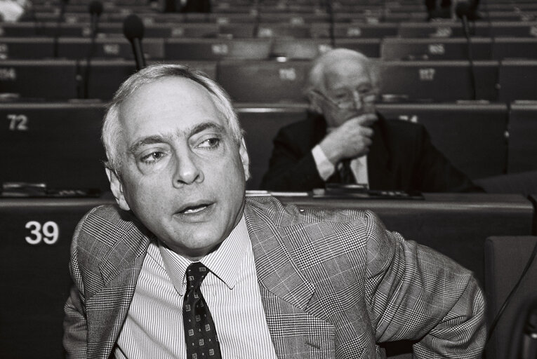 Election of Egon KLEPSCH as EP President during a plenary session in Strasbourg