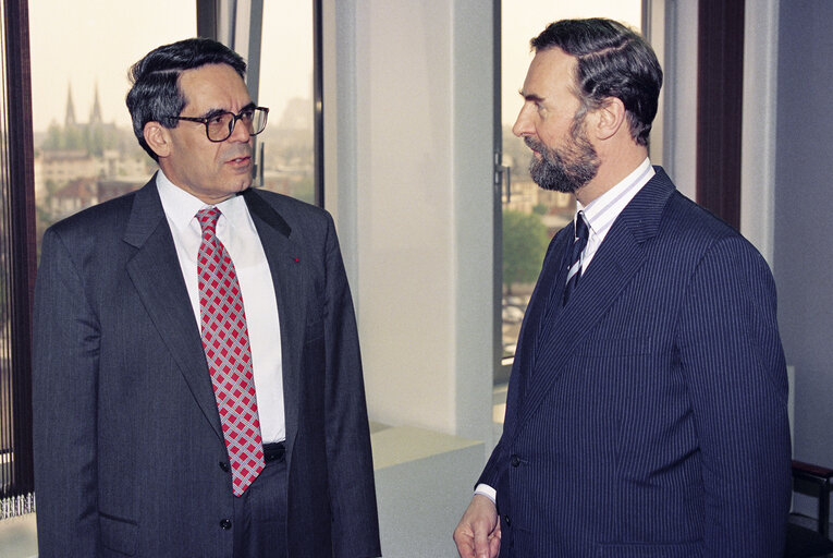 Ben PATTERSON with guest at the EP in Strasbourg