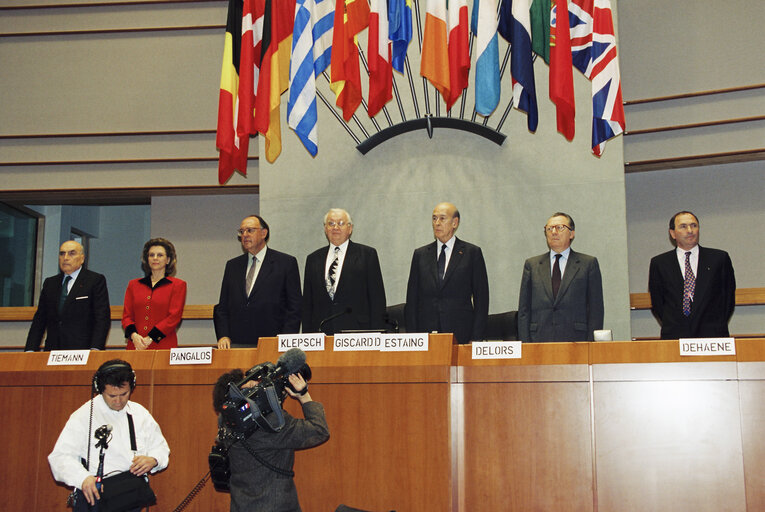 Meeting of the European Movement in Brussels on March 24, 1994.