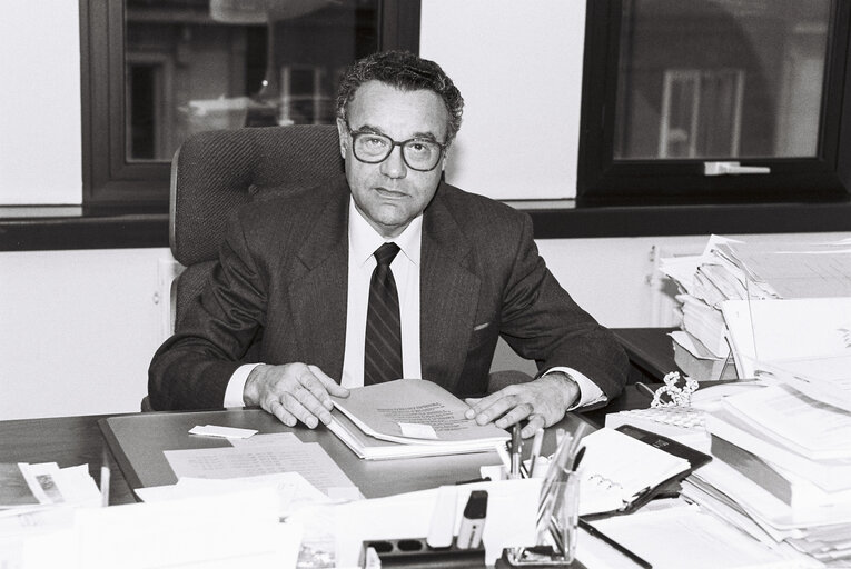 MEP Joao CRAVINHO in his office in Strasbourg