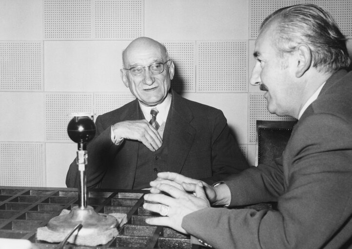 Robert SCHUMAN EP President during a session in Strasbourg