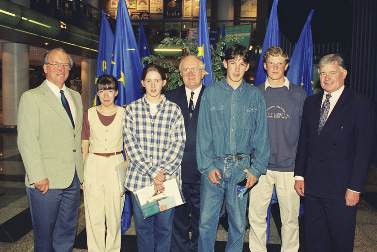 The MEPs Pat the Cope GALLAGHER, Liam HYLAND in Strasbourg in July 1994.