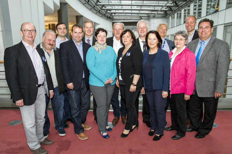 SPD Sprecherkonferenz - MEP Mathias GROOTE together with a SPD-Delegation of Germany and Environment Director General Karl FALKENBERG - Group picture