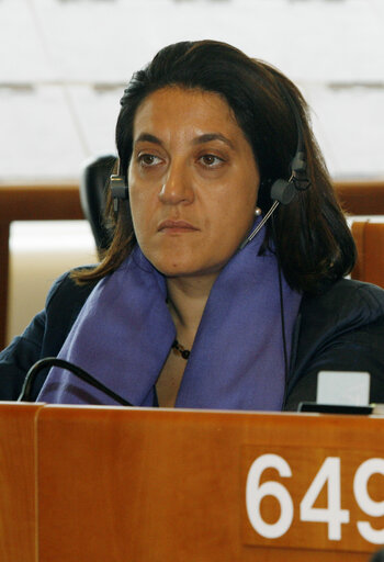 MEP Catiuscia MARINI in plenary session in Brussels.