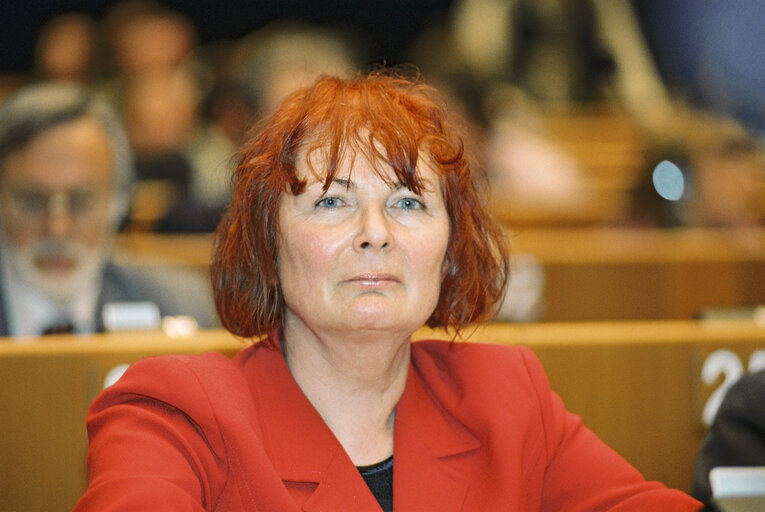 Fotografia 1: MEP in the hemicycle in Brussels