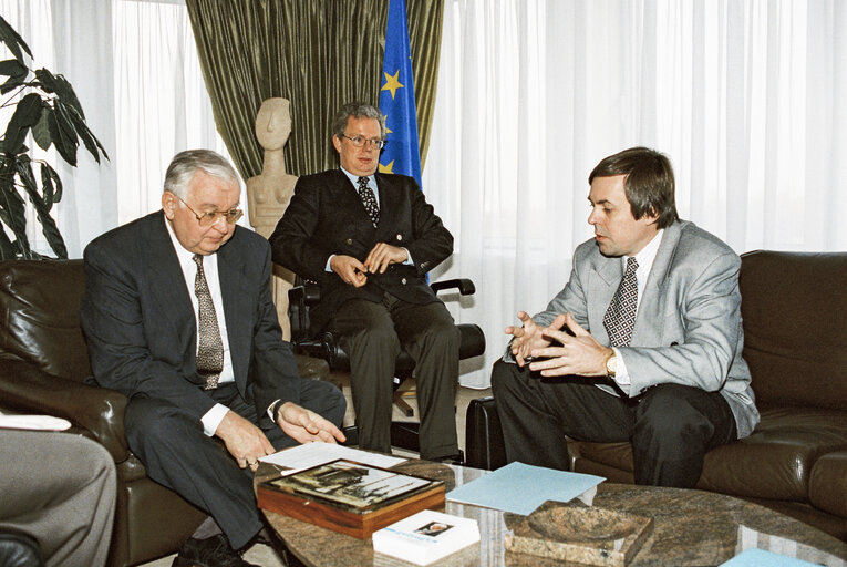 Egon KLEPSCH - EP President meets with guests at the European Parliament in Strasbourg