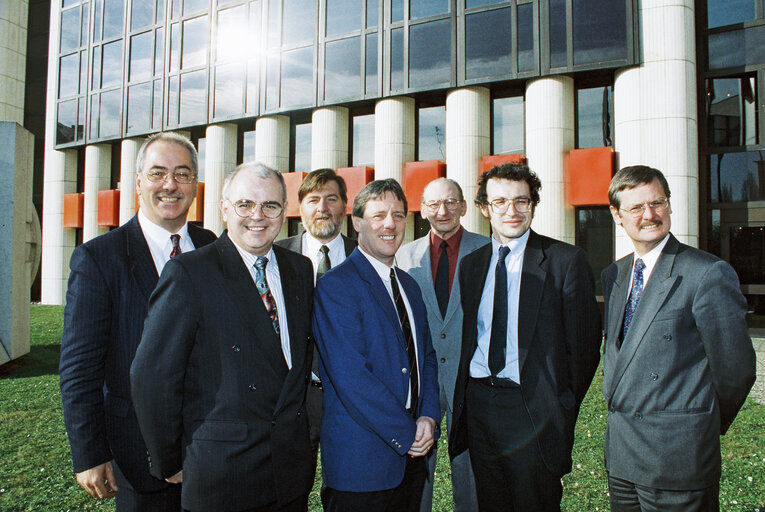 Group picture with British socialist MEPs