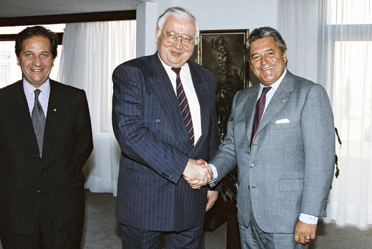 Egon KLEPSCH - EP President meets with Luis Alberto LACALLE, President of Uruguay