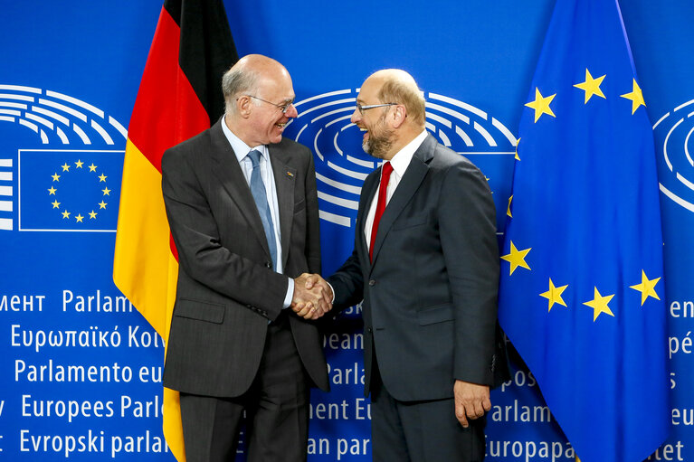 Martin SCHULZ - EP President meets with Norbert LAMMERT, President of the Bundestag