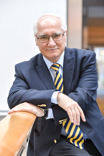 MEP Miroslav MIKOLASIK at the European Parliament in Brussels