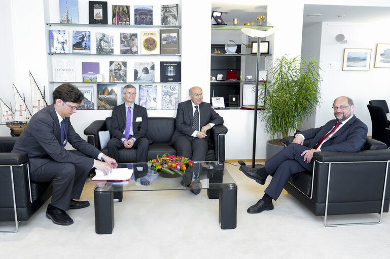 Martin SCHULZ - EP President meets with the President of the European Court of Justice