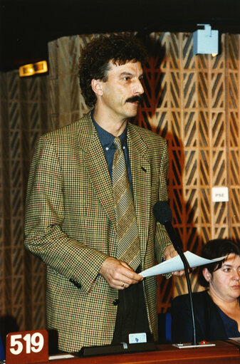 Fotogrāfija 1: Norbert GLANTE in plenary session in Strasbourg.