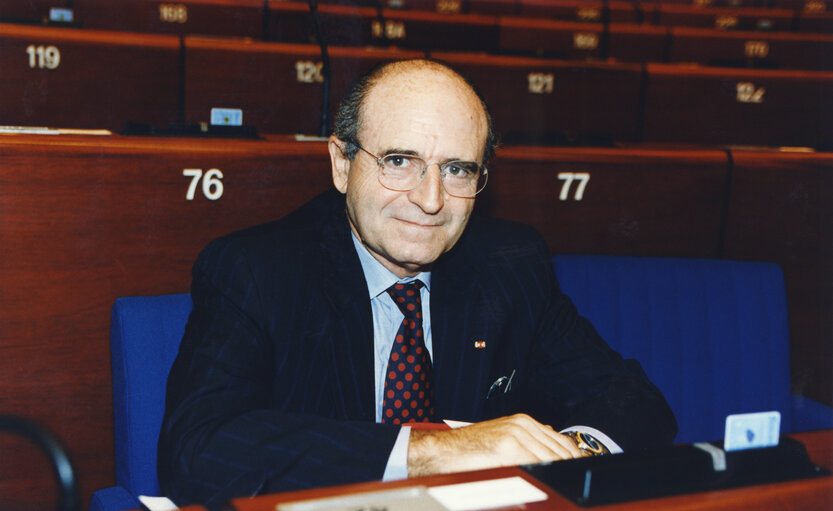 Abel MATUTES JUAN at the EP in Strasbourg.