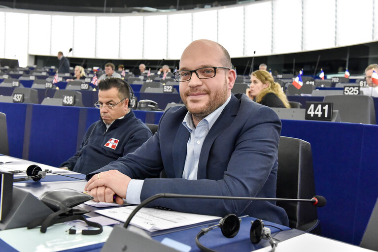 Lorenzo FONTANA in plenary session week 05 2016 in Strasbourg