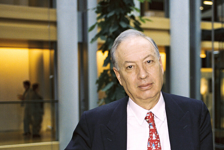 Fotagrafa 1: Portrait of Mep Jose Manuel GARCIA-MARGALLO Y MARFIL at the European Parliament in Strasbourg