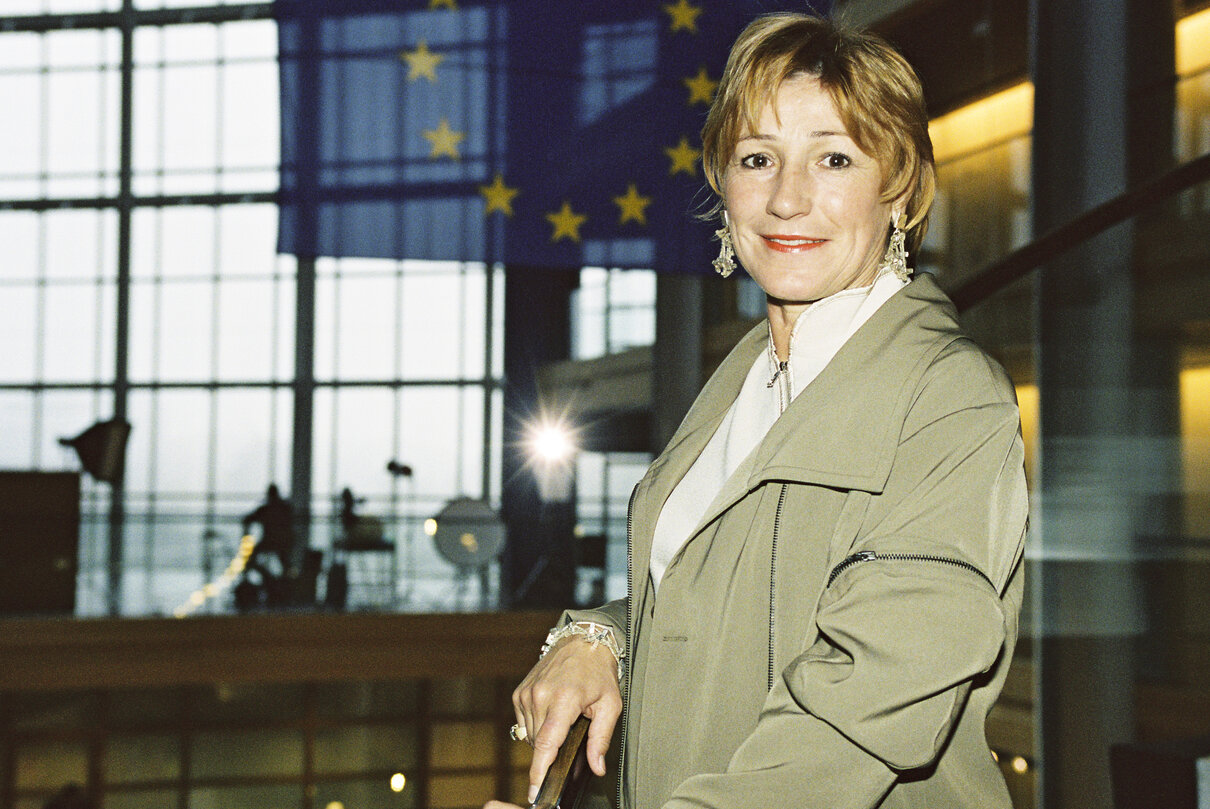 The MEP Christa PRETS at the European Parliament in Strasbourg