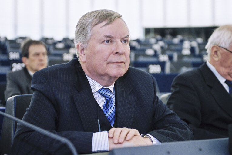 Valokuva 1: MEP Arie M. OOSTLANDER at the European Parliament in Strasbourg