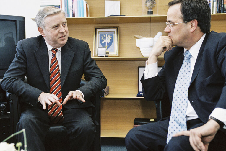 Pat COX - EP President meets with MEP Armin LASCHET