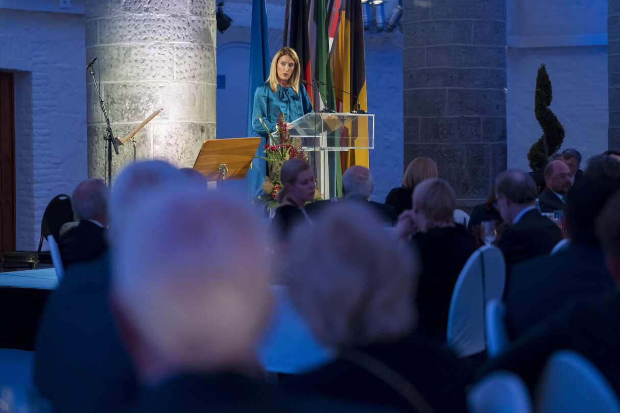 Official visit by Roberta METSOLA, EP President to Aachen, Germany, to participate in the International Charlemagne Prize 2022 : - Address at the International Charlemagne Prize 2022 Gala Dinner