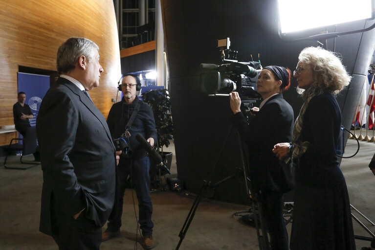 Foto 1: Antonio TAJANI - EP President in interview