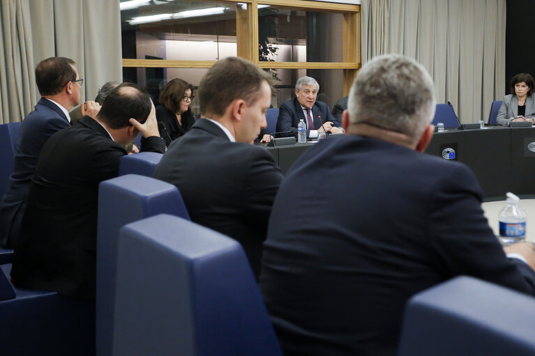 Fotografija 1: Antonio TAJANI - EP President meets with the Romanian delegation