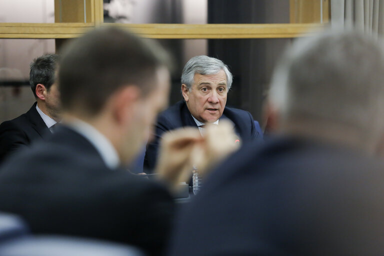 Fotografija 6: Antonio TAJANI - EP President meets with the Romanian delegation