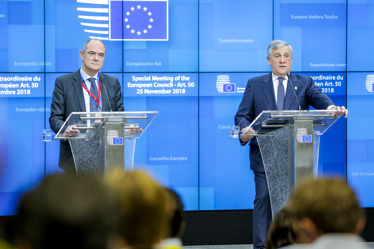 Foto 13: Special meeting of the European Council ( Art.50 ) - - Press Conference