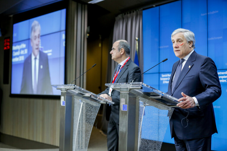 Foto 18: Special meeting of the European Council ( Art.50 ) - - Press Conference