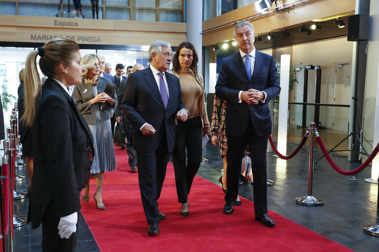 Foto 8: Visit of the President of Montenegro . Official welcome