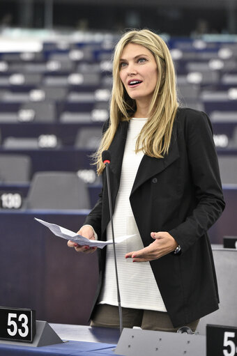 Foto 7: Eva KAILI in the EP in Strasbourg