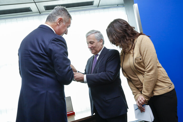 Fotografia 4: Visit of the President of Montenegro . Bilateral meeting