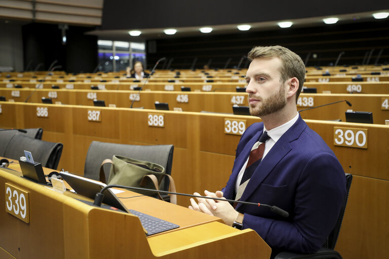 Jakob DALUNDE in the EP in Brussels