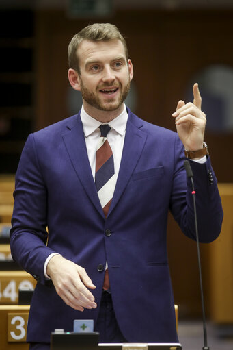 Foto 5: Jakob DALUNDE in the EP in Brussels