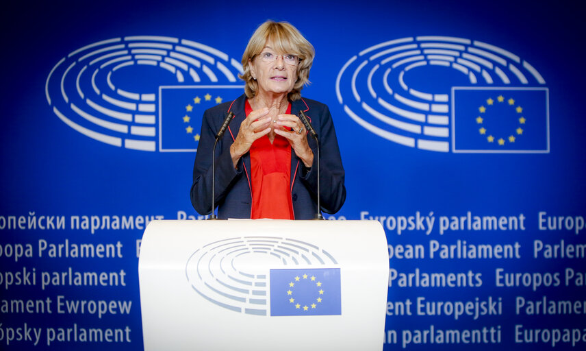 Fotografie 7: EP Press point - Parliament's actions against harassment