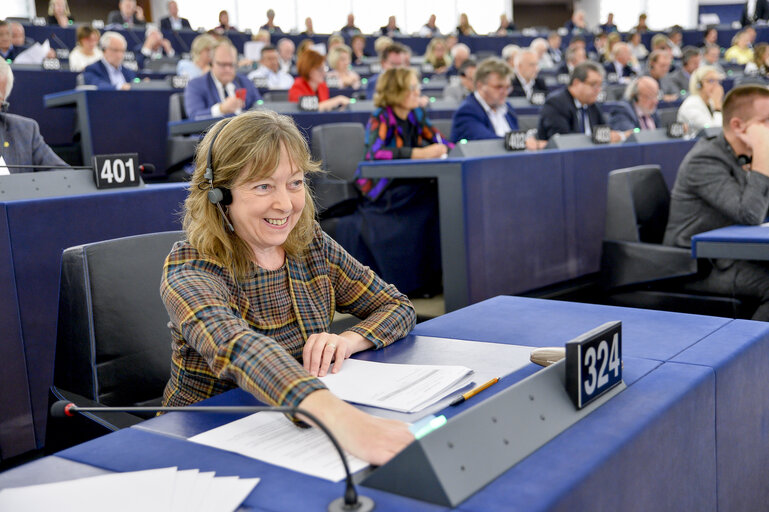 Fotagrafa 1: Jill EVANS in the EP in Strasbourg