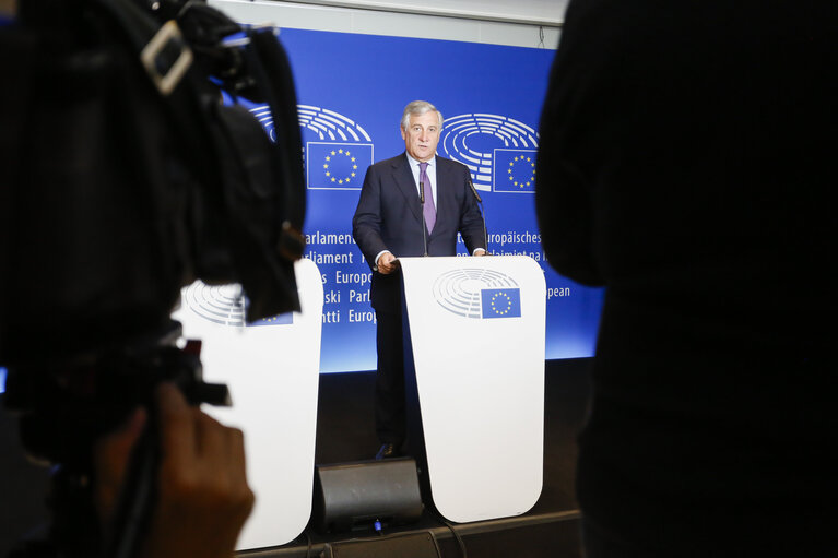 Fotografi 8: Visit of the Prime Minister of Estonia . Press point