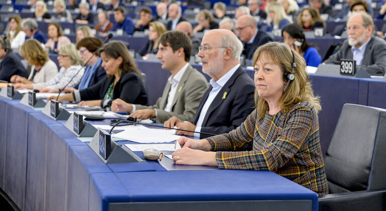 Photo 3: Jill EVANS in the EP in Strasbourg