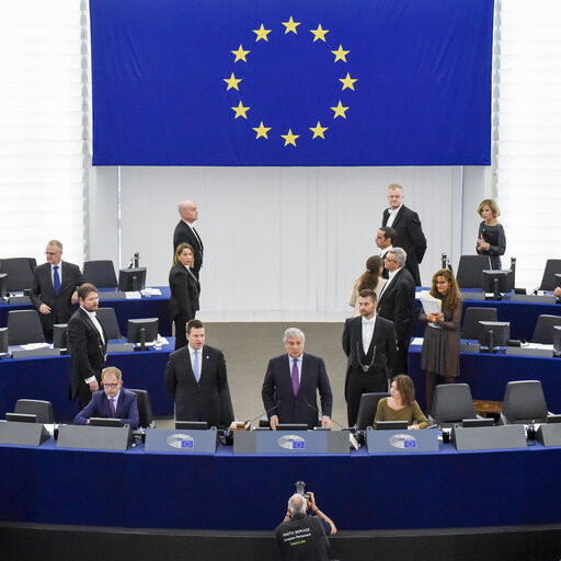 Fotografi 8: Plenary session - Debate on the Future of Europe with the Prime Minister of Estonia