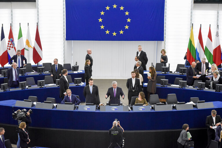 Fotografi 7: Plenary session - Debate on the Future of Europe with the Prime Minister of Estonia