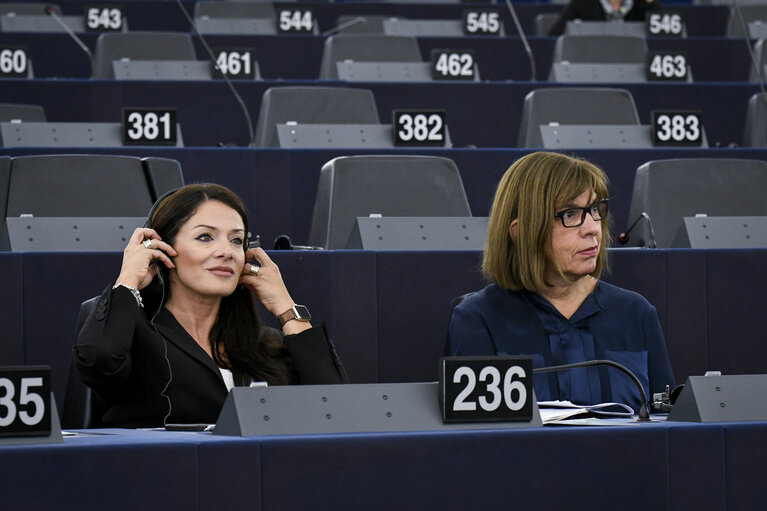 Fotografija 7: EP plenary session - Emission performance standards for new passenger cars and for new light commercial vehicles - Report:Miriam Dalli