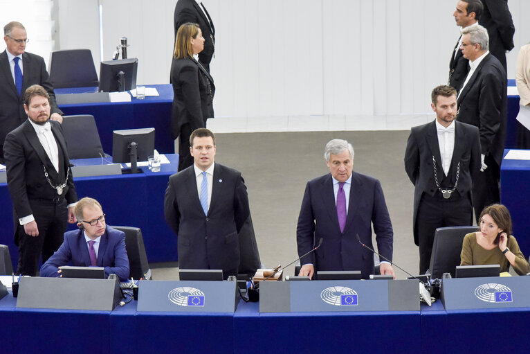 Fotografi 9: Plenary session - Debate on the Future of Europe with the Prime Minister of Estonia