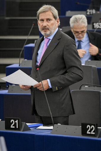 Fotogrāfija 2: EP plenary session - EU support to UNRWA, following the US withdrawal of financial support to UNRWA