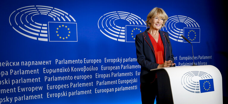 Photo 10: EP Press point - Parliament's actions against harassment