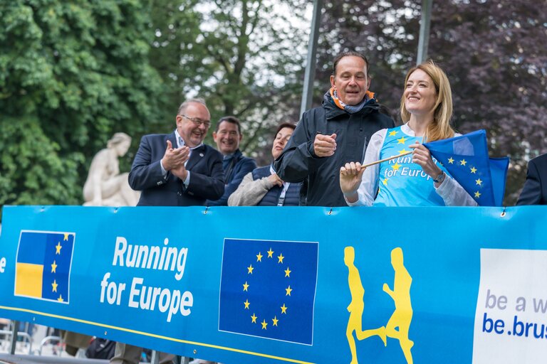 Fotografie 14: Brussels 20 km running race start