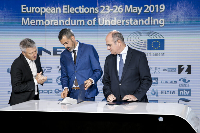 Signing of a Memorandum of Understanding between the European Parliament and European News Exchange (ENEX)